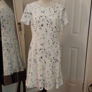 Floral White Mini Dress